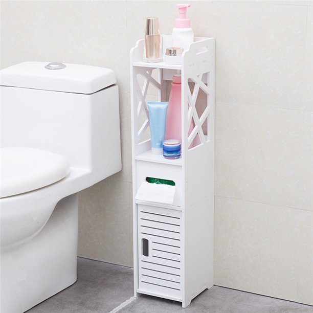 Jcxagr Bathroom Storage Corner Floor Cabinet Toilet Vanity Cabinet Bath Sink Organizer Walmart Com Walmart Com