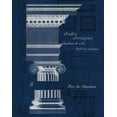 thumbnail image 2 of Wild Apple Portfolio 26x32 Gold Ornate Wood Framed with Double Matting Museum Art Print Titled - Architectural Rendering II Blueprint, 2 of 4