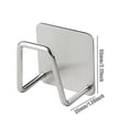 thumbnail image 2 of Stainless Steel Sponge Holder Pack Of 2 Self Attaching Kitchen Hooks For Basin Drain Plugs Pot Lids And Cloths Storage Organizer 2PCS, 2 of 3