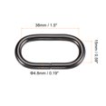 thumbnail image 2 of Unique Bargains Black Iron Electroplating Oval Buckles 10 Pack, 2 of 4