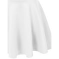 thumbnail image 4 of MBJ WB669 Womens Basic Versatile Strechy Flare Skater Skirt S WHITE, 4 of 4