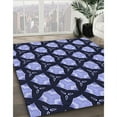 thumbnail image 2 of Ahgly Company Indoor Round Patterned Night Blue Area Rugs, 7' Round, 2 of 6