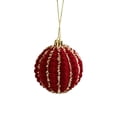 thumbnail image 2 of Xihbxyly Adorno Navideño con Purpurina Roja, Brillante, para Fiestas, de Espuma Ligera, para Colgar En El Árbol de Navidad, 8 X 8 X 8 Cm., 2 of 6