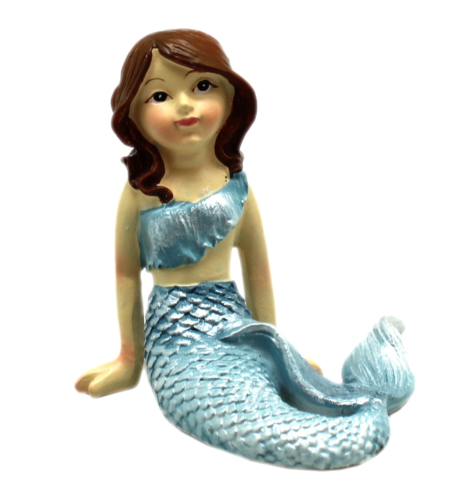 Resting Mermaid Miniature Collectible Figurine: Light Blue - By Ganz ...