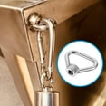 thumbnail image 4 of Shisuyan 4Pcs Triangle Ring Nut Stainless Steel Nut Lifting Eye Threaded Nut, 4 of 8