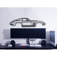 thumbnail image 4 of LaModaHome 1967 Corvette Stingray 427 Metal Silhouette Wall Art, 4 of 5