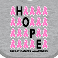 thumbnail image 4 of Inktastic Hope Breast Cancer Awareness Boys or Girls Baby Bib, 4 of 4