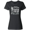 thumbnail image 3 of Inktastic Dear Santa, My Sister Did It Funny Christmas Women's T-Shirt, 3 of 5