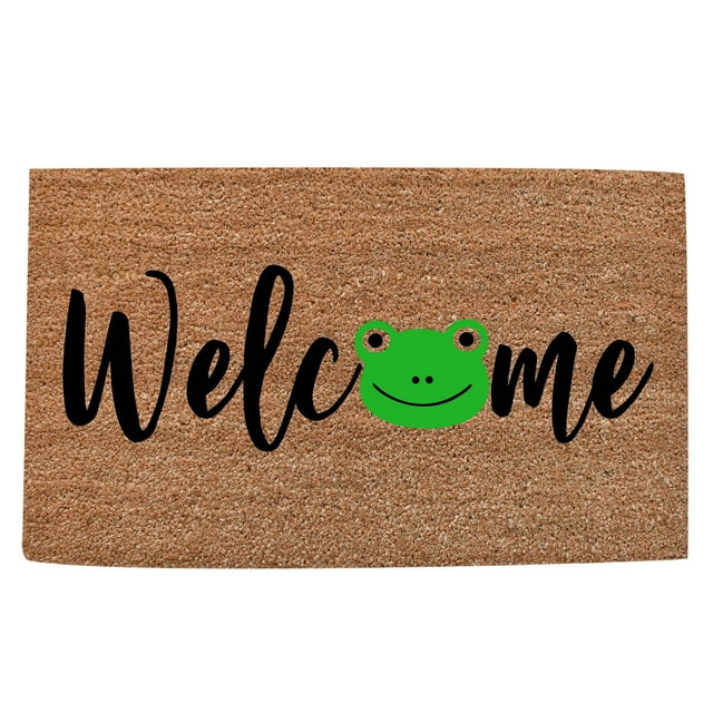 VogueV Summer Welcome Doormat - Waterproof Entrance Rug for Patio/Entryway C