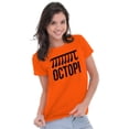 thumbnail image 4 of Octopi Day Math Geek Nerd Octopus Womens Fitted Plus Size Graphic Tee Brisco Brands 2X, 4 of 5