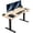 Bamboo/Black, variant on VIVO Electric 60” x 24” Stand Up Desk | Black Table Top, Black Frame