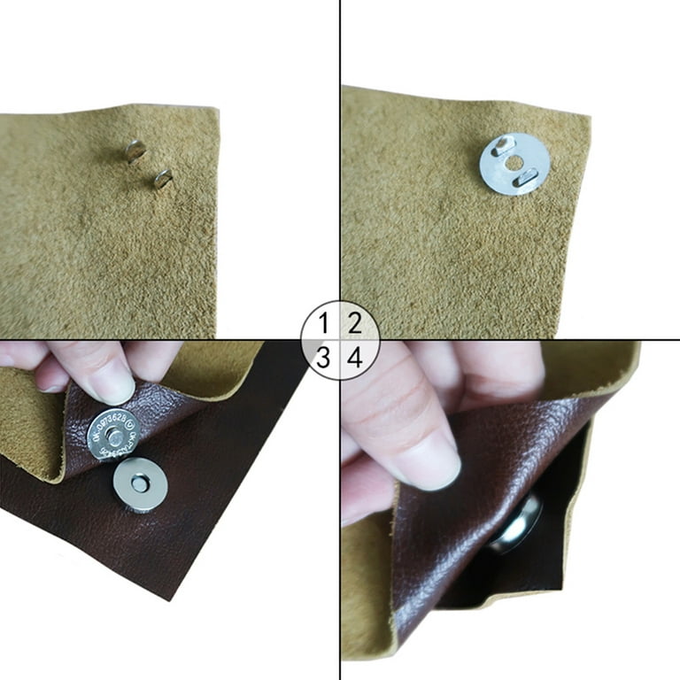 TEHAUX 10pcs Hidden sew Magnetic snap Magnetic Purse Closure Magnetic snap  Clasps Magnetic Purse snap Hidden Purse Magnetic Snaps for Clothing