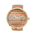 thumbnail image 2 of Linear Geometric Pattern Orange Band Watch, 2 of 2