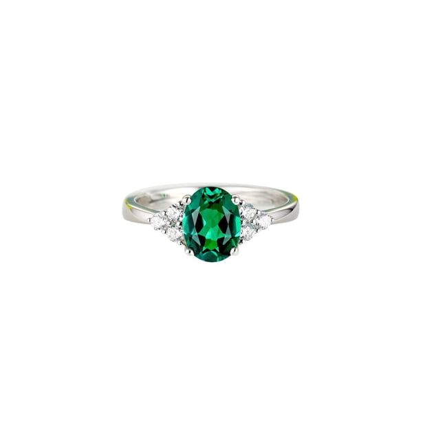 Minnieouse Anillo de apertura para mujer, anillos de decoración de circón geométrico de Metal de cobre, decoraciones de mano ajustables, joyería para Ropa, zapatos y accesorios Miscelánea Verde Minnieouse AP016466-03