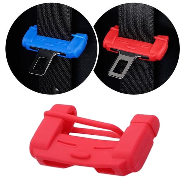 Cubierta de hebilla de suave para evitar colisiones a prueba de arañazos Protector de Clip de hebilla de cinturón duradero para Rojo Soledad Cubierta de hebilla de cinturón