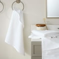 thumbnail image 3 of TOWN & COUNTRY BASICS 4-Piece Waffle Woven Terry Stripe Hand Towel Set, 20"x30", 100% Cotton, Quick Dry, White, 3 of 8
