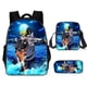 thumbnail image 1 of Juego de 3 mochilas de Anime para niños, mochila de dibujos animados con bolsa de mensajero, estuche para lápices para la escuela, viajes al aire libre, Camping, Picnic, 1 of 5