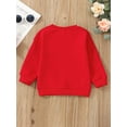 thumbnail image 4 of Arvbitana Toddler Baby Girls Boys Christmas Pullover Letter Print Round Neck Long Sleeve Sweatshirt Spring Fall Casual Loose Shirt Tops for Kids 6M-7T, 4 of 9