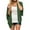 Green, variant on Fesfesfes Women Cardigan Women Solid Puff Sleeve Kimono Cardigan Loose Chiffon Cover Up Casual Blouse Tops Under $10