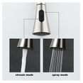 thumbnail image 3 of Kitchen Faucet with Pull Out Sprayer, 360° Swivel Single Handle Stainless Steel Sink Faucet, High Arc Water Tap for Home Kitchen Use, 3 of 8