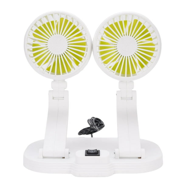 Ventilador De Enfriamiento De Automóvil USB Portátil 2 Velocidades Viento Tranquilo 360 Grados Ventilador De Escritorio Rotativo Para SUV RV