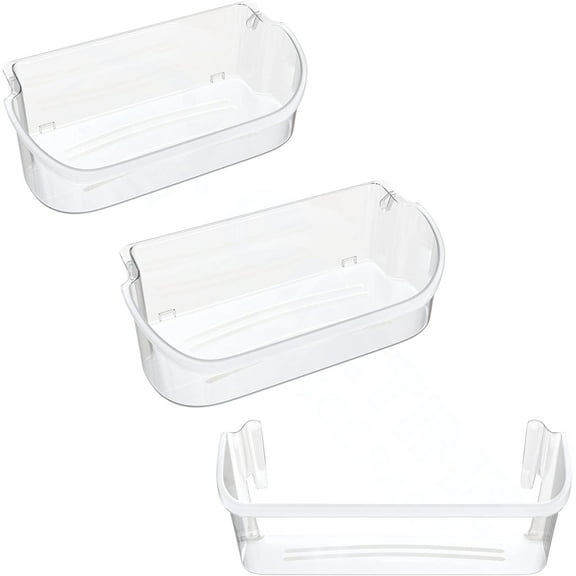UPGRADED Lifetime Appliance 2 x 240356402 & 240323002 Refrigerator Door Shelf Replacement Bin Compatible with Frigidaire Replacement Parts, Refrigerator Shelf