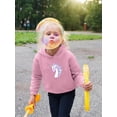 thumbnail image 2 of Lovely Unicorn Portrait Peaceful Hoodie Toddler -Image by Shutterstock,  5 Toddler, 2 of 4