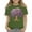 Dark Green, variant on CCRFTGI Mardi Gras Shirt for Children Girls Size 10-12 Funny 0 Shirts Trendy Beads Tee Party Crew Neck Gift T-Shirt Purple 3-4 Years