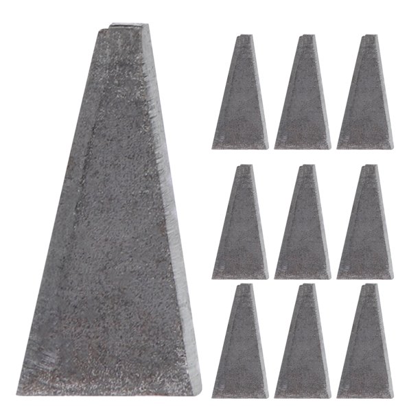 Cuña triangular de acero para martillo y hacha, refuerzo de mango, cuña triangular, accesorios de instalación para carpinteros y jardineros, 20 Uds.