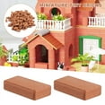 thumbnail image 5 of 200 Pieces Mini Bricks for Landscaping Miniature Brick Wall Small Dollhouse Garden Parts,1/35 Scale, 5 of 7