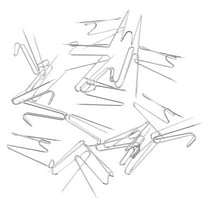 Raindrops Hanging Calendars Hooks Silver Stainless Steel for Homeowners 20pcs