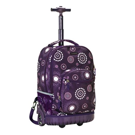 Rockland Melbourne Hardside Expandable Spinner Wheel Luggage, PURPLEPEARL, One Size