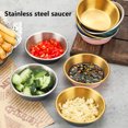 thumbnail image 2 of Sauce Dipping Bowl Large Capacity Rust-proof Stainless Steel Round Vinegar Soy Sauce Container Dripping Dish Kitchen Supplies, 2 of 7