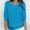 Light Blue, variant on Lenago Fall Sweaters for Women Plus Size Round Neck Knitwear Elegant 3/4 Sleeve Comfort Shirt Pullover Sweaters Jumper