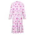 thumbnail image 4 of SERTG Girls Fashion Print Valentine's Day Long Sleeve Round Neck Dress with Pockets Kids Spring Summer Casual Everyday Outfit Skirts(Multicolor#4,14-15 Years), 4 of 6