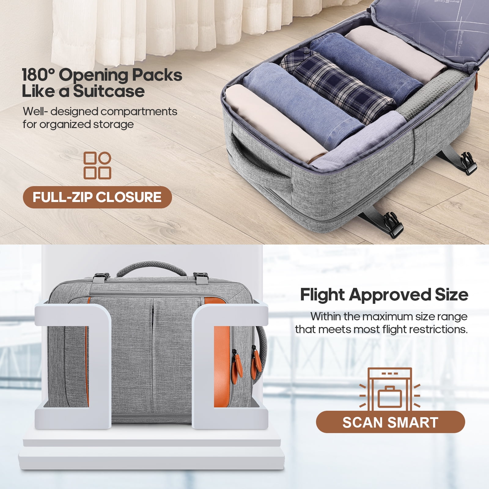 MIUSSE Hard Shell Luggage Sets 7 Pieces, 28/24/20 inch Suitcase Sets with Spinner Wheels & TSA Lock, Hard Case Luggage Set with Travel Backpack and Packing Cubes