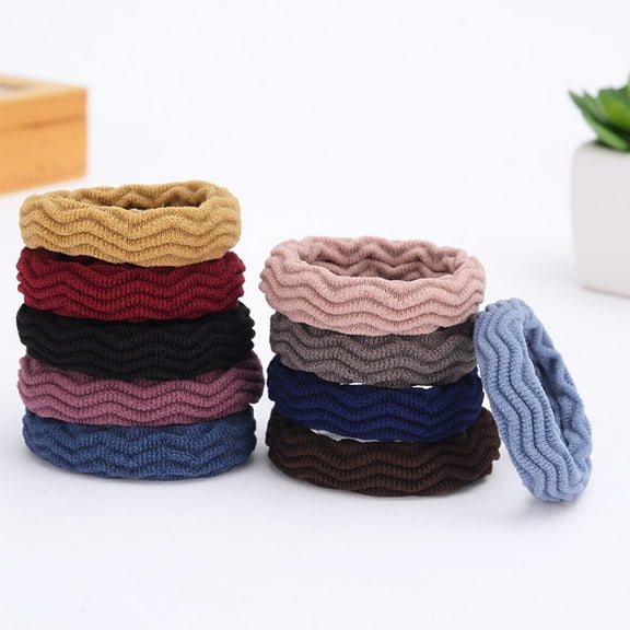 LOLIPPYY 20Pcs Stretch Hair Ring Fabric Hair Rope Assorted Colors Stylish and
