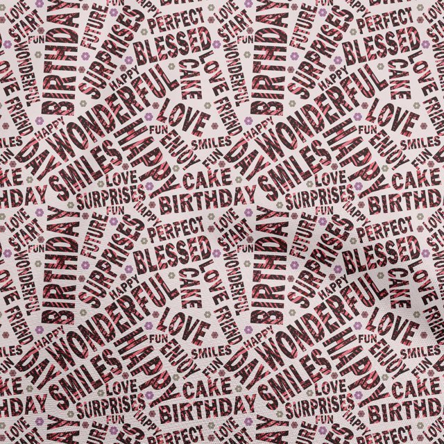 oneOone Cotton Poplin Twill Red Fabric Text Craft Projects Decor Fabric Printed By The Yard 56 Inch Wide
