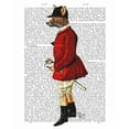 thumbnail image 2 of Fab Funky 15x18 White Modern Wood Framed Museum Art Print Titled - Fox Hunter 1, 2 of 4