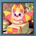 thumbnail image 1 of Cuadros Decorativos 5D bricolaje taladro cuadrado completo diamante pintura postre lindo mascota decoración artesanía (4) Wdftyju embutido en tela, 1 of 9