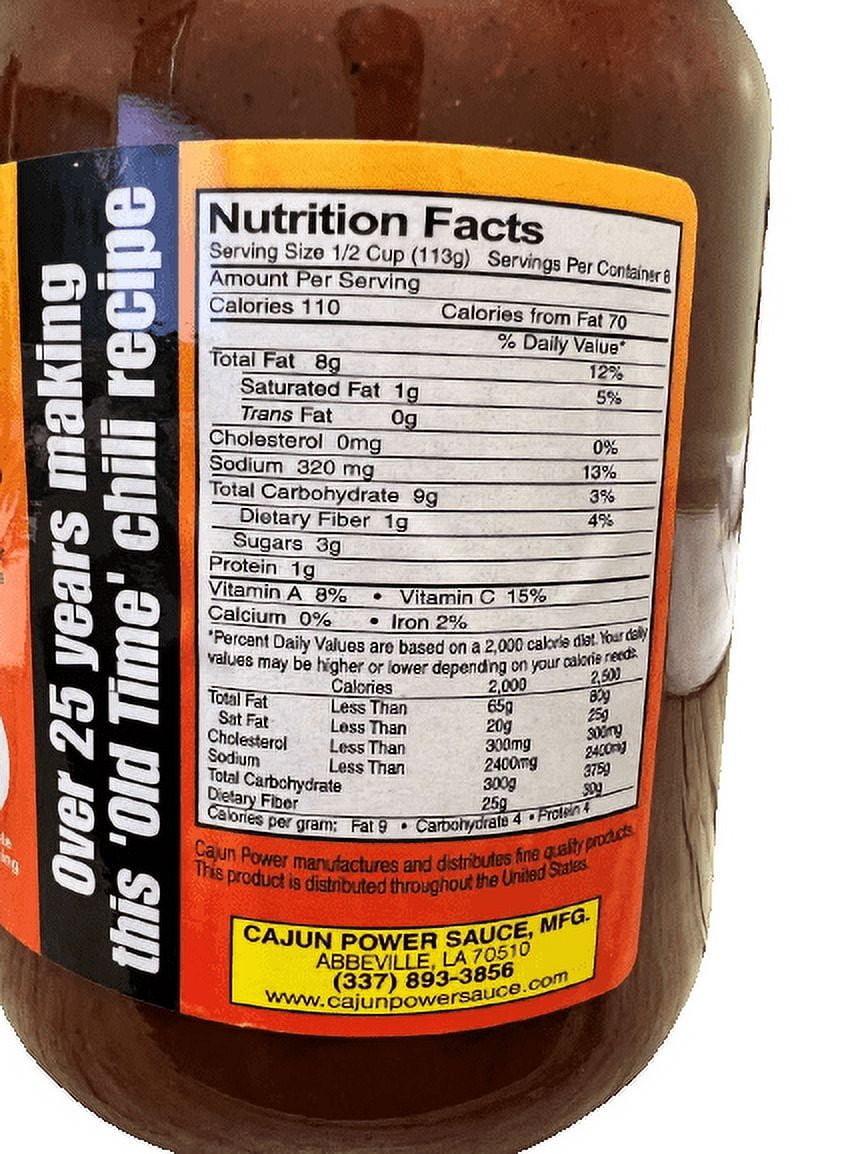 (2 pack) Cajun Power Chili 32oz