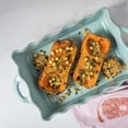 thumbnail image 4 of Casafina Ceramic 17.25" x 10.25" Rectangular Ruffled Baker - Cook & Host Collection, Robin's Egg Blue | Oven & Dishwasher Safe Bakeware | Food Safe Glazing | Restaurant Quality Dinnerware, 4 of 5