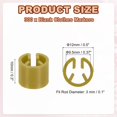 thumbnail image 2 of Uxcell Clothes Hanger Marker Blank Plastic Garment Tags Size Hanger Markers for Garment Color Coding Snap Labels Accessories Khaki, 2 of 7
