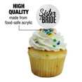 thumbnail image 3 of Sister of the Bride Wedding Cupcake Picks Toppers Decoration Set of 6, 3 of 6