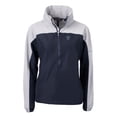 thumbnail image 2 of Women's Cutter & Buck  Navy Villanova Wildcats Charter Eco Recycled Half-Zip Anorak Jacket, 2 of 3