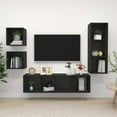 thumbnail image 4 of vidaXL TV Cabinet Set 4 Piece Chipboard Stereo Units Furniture Multi Colors, 4 of 27