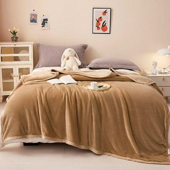 Amzcrzy Couverture de Visage Couverture de Conditionnement Couverture Fraîche Couverture en Flanelle Cadeau Petite Couverture Couverture de Sieste Couverture en Flanelle Cadeaux d'Anniversaire pour Femmes Essentiels de Dortoir Essentiels d'Appartement