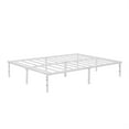 Mainstays 14” HeavyDuty Steel Slat Full Platform Bed Frame, White