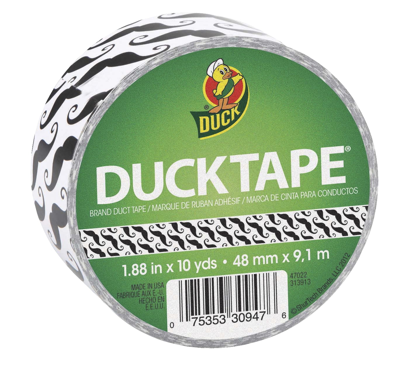 Mini Duck Tape .75X15-Zebra