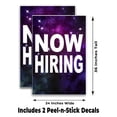 thumbnail image 2 of Now Hiring (24" X 36") Vinyl Decal Only (Pack of 2) |Sign|Sticker|Poster, 2 of 4